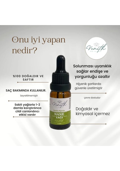 Tıbbi Nane Yağı - %100 Saf Uçucu Yağ - 10 ml fiyatları