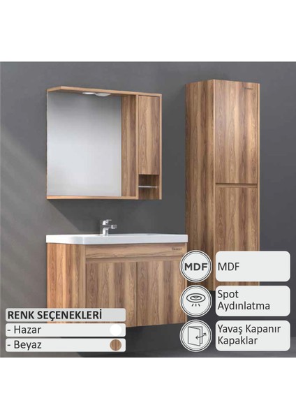 Hazar Banyo Dolabı 65 cm (Boy Dolabı Dahil Değildir.) fiyatları