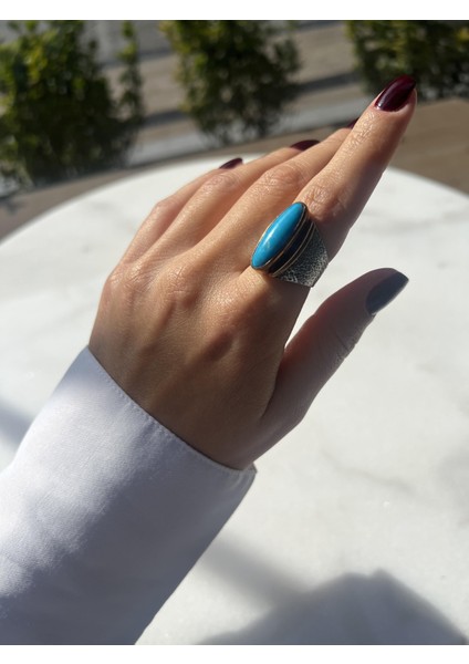 El Işi Tasarım Firuze Taşlı Yüzük