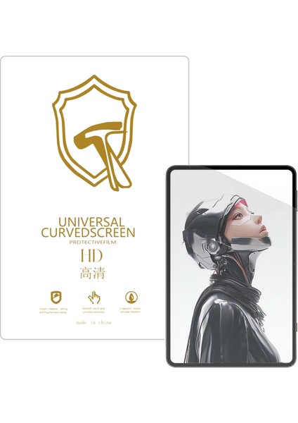 Zte Redmagic Astra Gaming Tablet ile Uyumlu Full Tpu Nano Ön Ekran Koruma Filmi EKM104