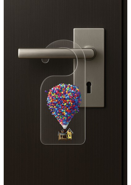 Baskılı Otel Oda Ev Daire Yatak Çocuk Odası Için Desenli Kapı Kolu Askısı Canım Evim