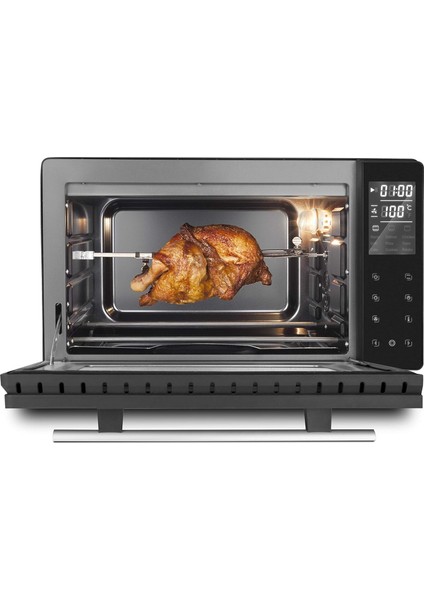 To 26 Electronic Mini Fırın - 26 L, 1500 W, Cool-Touch ve 9 Otomatik Program (Pizza Taşı ve Çevirme Şişi Dahil) indirimleri