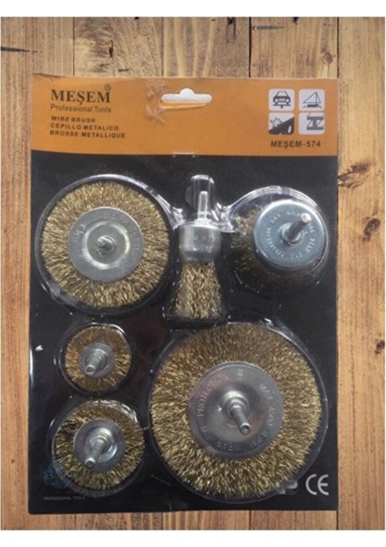 Tel Çelik Fırça Seti 6'lı