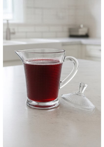 Elyra Cam Sütlük & Yağdanlık – Kapaklı Şeffaf Cam Sürahi 500 ml modelleri