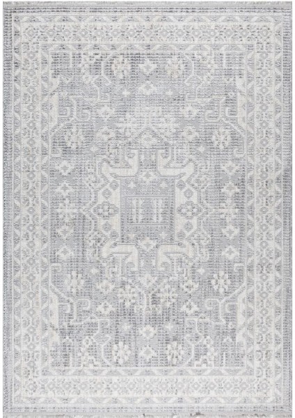 Pastel Halı Rio C3014A Gri Beyaz Serisi Salon Oturma Yatak Odası Halısı