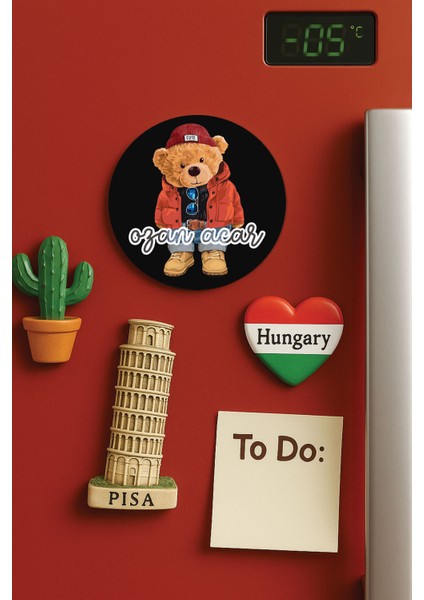 Kişiye Özel Isim Yazılı Dekoratif Buzdolabı Ofis Ev Magneti Magnet Büyük Jumbo Boy Dizayn1