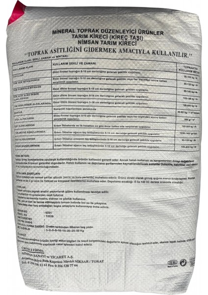 Tarım Kireci 25 kg fiyatları