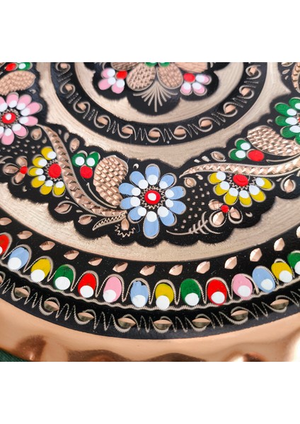 El Yapımı, Bakır Işlemeli Tepsi, Servis Tepsisi, Nişan Tepsisi, Kına Tepsisi, Çiçek Desenli Tepsi fiyatları