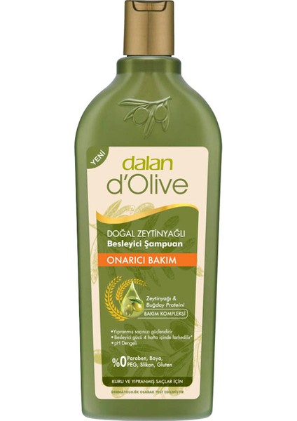 3 Adet Dalan D'olive 400ML Zeytinyağlı Şampuan