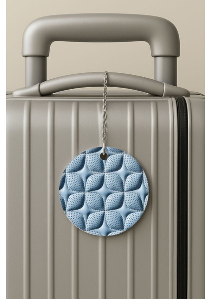 Pleksi Zincirli Bavul Etiketi Seyahat Tatil Için Tasarım Valiz Etiketi Rolls Letaher Size