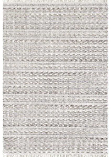 Agra Pearl Iskandinav Desenli Salon Halısı - Krem - 120X180 cm