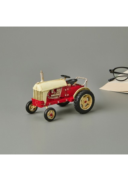 Home Dekoratif Traktör - Kırmızı - 16X11 cm fiyatları