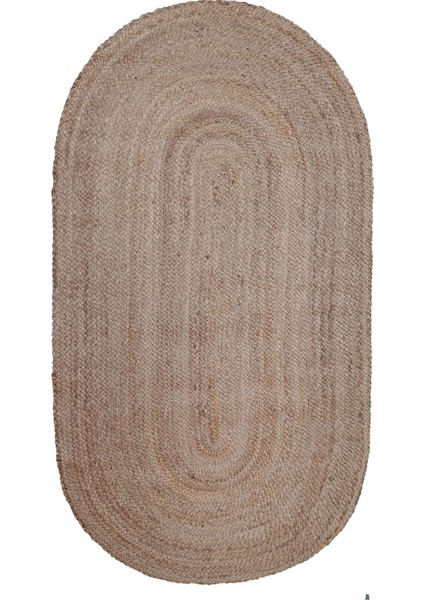 Home ET124 Bolero Jüt Örgü Halı - Natürel - 120X180 cm