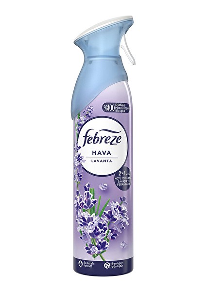 2 Adet Febreze Oda Kokusu Aerosol 185 ml Lavanta