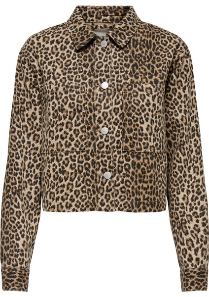 Onlnaomı Aop Jacket Otw Kadın Kahverengi Ceket - 15347129