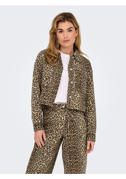 Onlnaomı Aop Jacket Otw Kadın Kahverengi Ceket - 15347129 modelleri