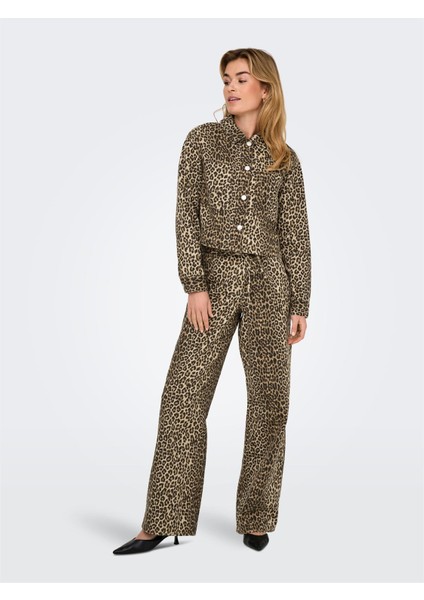 Onlnaomı Aop Jacket Otw Kadın Kahverengi Ceket - 15347129 fırsatları