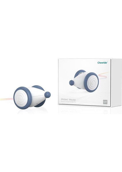 4 Adet Cheerble Şarjlı Akıllı Ineraktif Kedi Fare Oyuncağı, Mavi 6 x 5 x 3.6 cm fiyatları