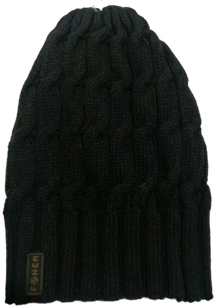 Erkek Triko Örgü Bere Siyah -Standart fiyatları