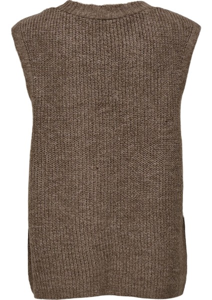 Onljane Sl V-Neck Button Vest Knt Kadın Kahverengi Yelek - 4815340 fiyatları