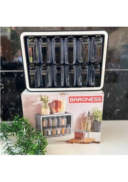 Baharat Seti 12 Parça BRNS.11553 Siyah modelleri