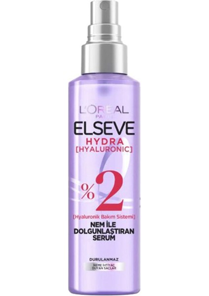 2 Adet Elseve Hydra Hyaluronik Asit Nem Ile Dolgunlaştıran Saç Bakım Spreyi 150ML fiyatları