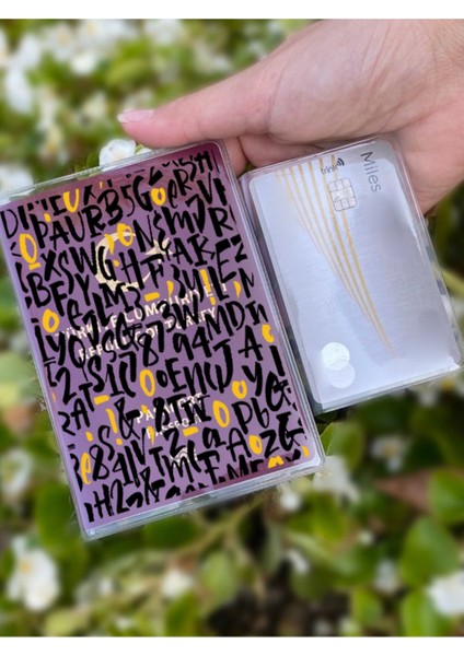 Sayılar ve Harfler Desenli Universal Şeffaf Pasaport Kılıfı Model Tüm Ülke Pasaportlarına Uygun