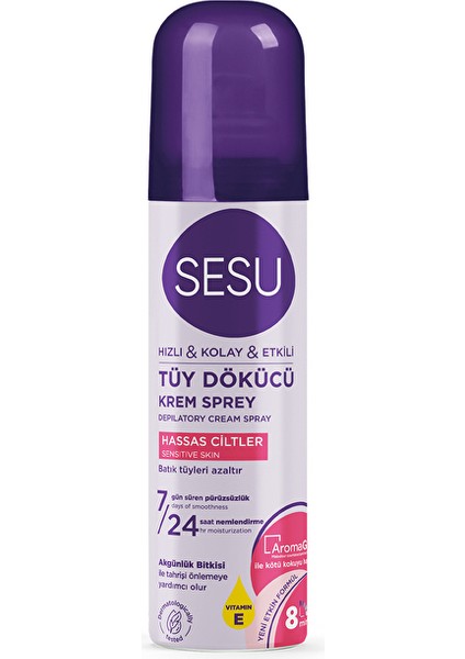 3 Adet Sesu Tüy Dökücü Köpükl Hassas Ciltler 150 ml