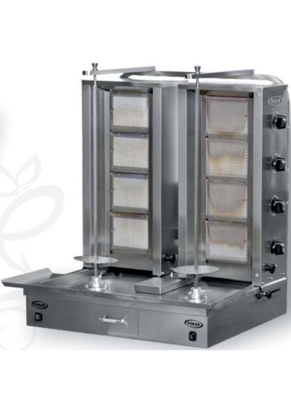 Tüplü Alt Çiftli Motorlu Döner Makinası 5 + 5 Gözlü