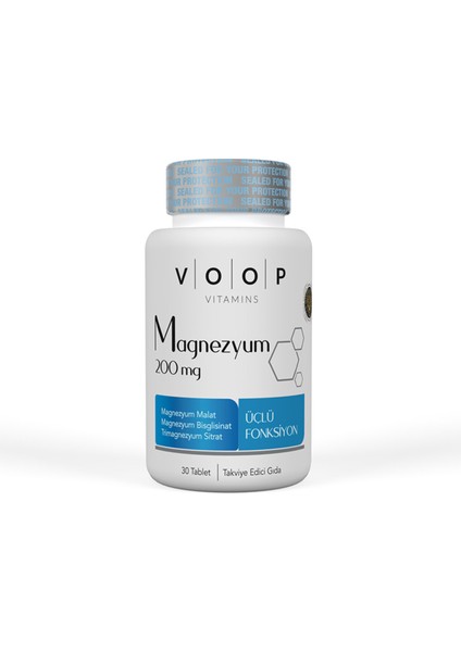 Magnezyum 200 Mg 30 Tablet