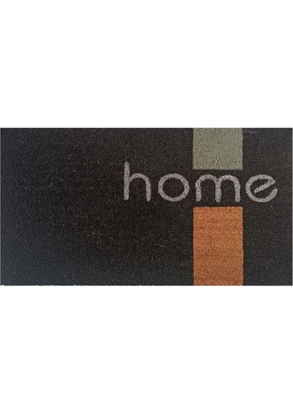 Home Koko Geometrik Home Desenli Kapı Paspası - Siyah - 35X60 cm fiyatları