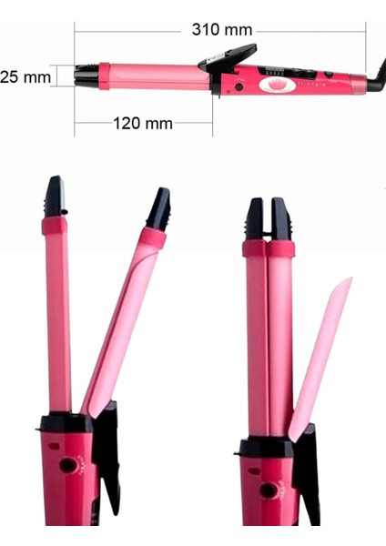 Saç Düzleştirici ve Maşa Ikili Saç Şekillendirici Tüm Saç Tiplerine Uygun indirimleri