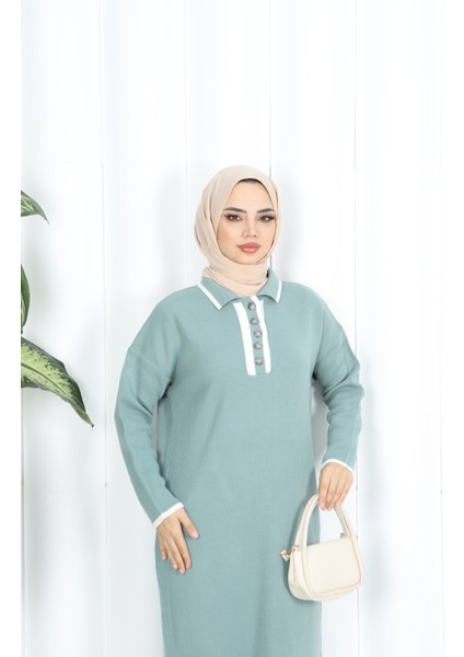 Polo Yaka Triko Elbise modelleri