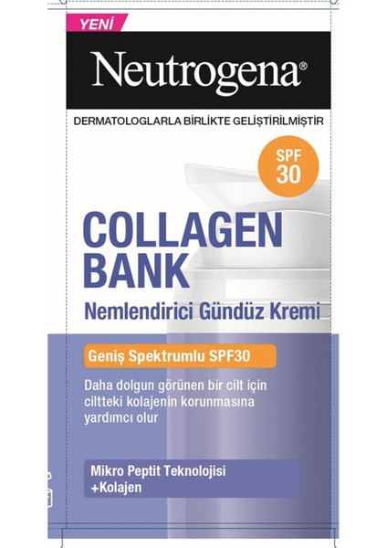 Collagen Bank SPF30 Nemlendirici Gündüz Kremi 50 ml 3 Adet