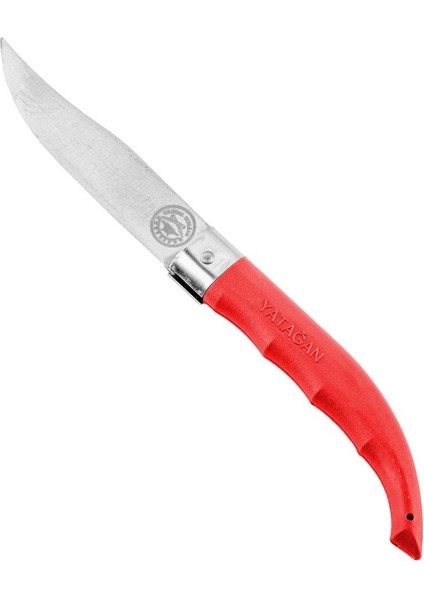 Katlanır Cep Çakısı - Yatağan - El Yapımı - Kırmızı - No:2