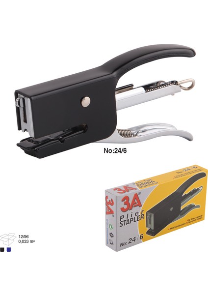 Pens Tipi Zımba Makinesi 22 Sayfa Zımbalama 24/6