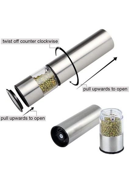 Elektrikli Baharat Öğütme Cihazı Ergonomik Şeffaf Gövde fırsatları