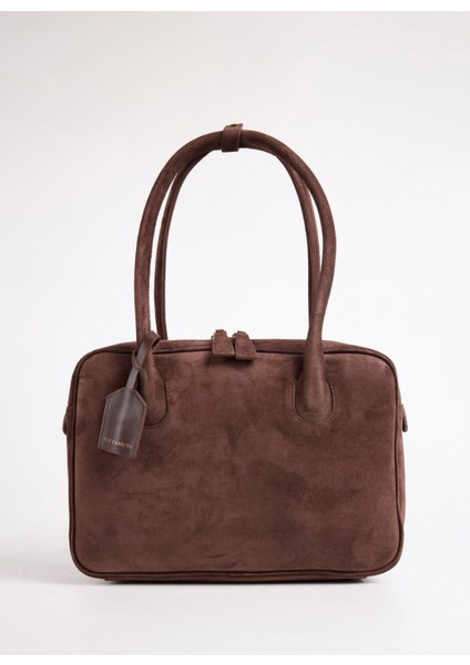 Deri Kahve Kadın Omuz Çantası Nova-Hebron