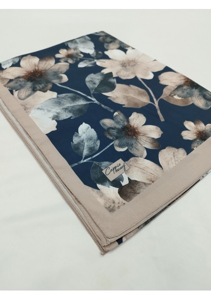 Lux Fransız Şifon Özel Seri Şal (Çiçek Desen, Premium, Orjinal, Yeni Koleksiyon, Yüksek Kalite, Tesettür Giyim)