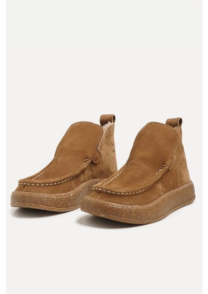 251390 Günlük Rahat Bot Hakiki Deri Kahve Nubuk fiyatları