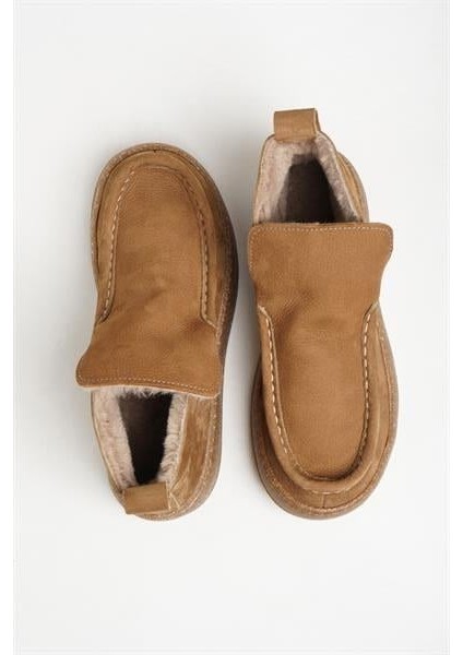 251390 Günlük Rahat Bot Hakiki Deri Kahve Nubuk modelleri