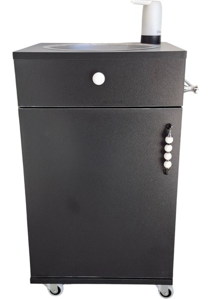 Seyyar Lavabo Siyah L10