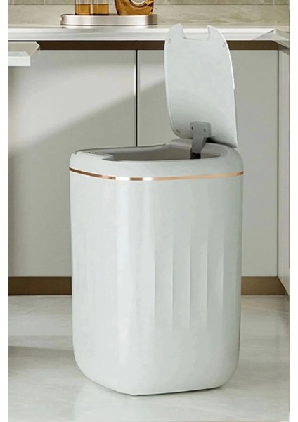 Akıllı Teknolojik Çöp Kutusu Uv Işıklı Otomatik Aç Kapat Sensörlü Mutfak Banyo Ev 20L indirimleri