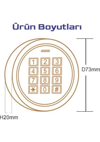 Şifreli+Proxımıty Temassız Akıllı Smart Mini Kart Okuyucu Ilke indirimleri