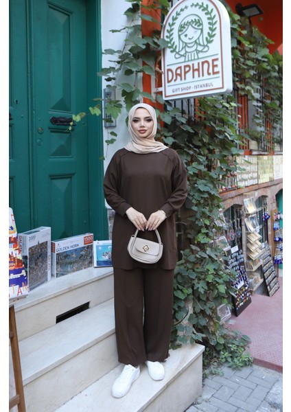 Yanları Cepli Fermuarlı Modal Takım