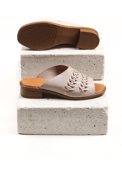 /dina Grata-Kadın Gri Hakiki Deri Terlik fırsatları