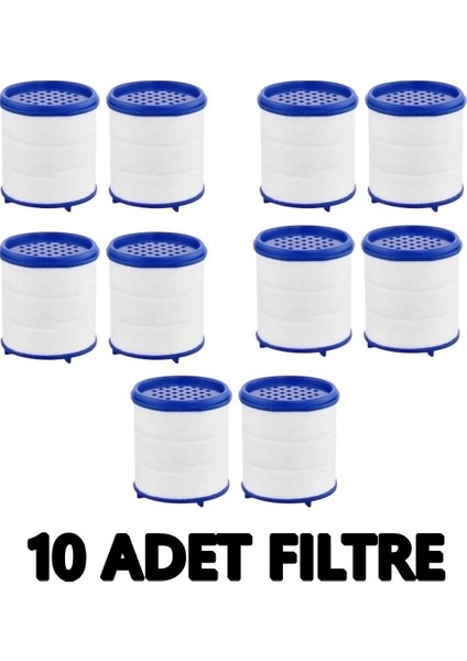 10 Adet Pas Kireç Tortu Engellleyici Arındırıcı Musluk Batarya Yedek Arıtma Filtresi