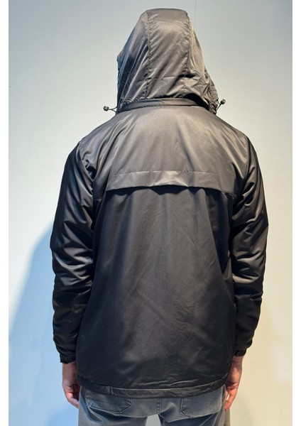 Erkek Kapüşonlu Cep Detaylı Içi Polar Kışlık Mont 2571 Siyah indirimleri