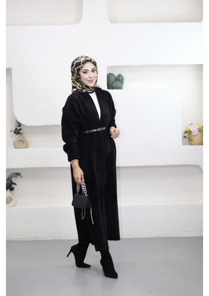 92476 Şal Yaka Düşük Omuz Sakal Kumaş Hırka fırsatları