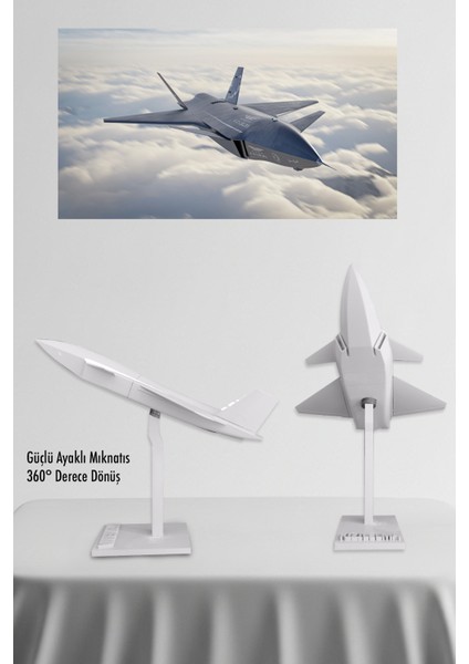 Kızılelma Savaş Uçağı Figür Hediyelik Konsept Model modelleri